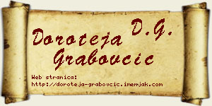 Doroteja Grabovčić vizit kartica